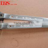 17/19mm CRV Wrench Steel Erecting Spanners Double Socket Ratchet Podger Spanner thumbnail-2