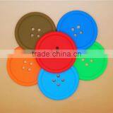 Custom Silicone Rubber Wine Drink Coaster ,cheap Cup Cover Silicone ,cute Cup Mat thumbnail-1