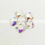 Wholesale Wedding Dress Square Shape Crystal Flat Back Stone Glass Pendant for Jewelry Decoration