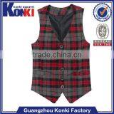 Popular Plaid Mens Designer Casual Vest