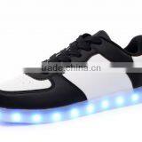 Jinjiang Led Light Usb Charge Shoes Rainbow Flashing Sneakers in Stock thumbnail-2