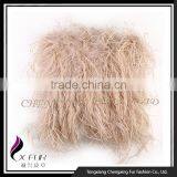CX-D-106 Decorative Sofa Ostrich Fur Cushion Cover thumbnail-1