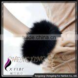CX-A-11A Wholesale In-stock New Luxury Coat Genuine Fox Fur Cuffs Leather Bracelet thumbnail-3