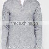 Jiangxi Mass Garm Ent Factory, 2016 Men Long Sleeve Quick Dry Slim Fit Henley Tee Shirt Overseas Custom thumbnail-3