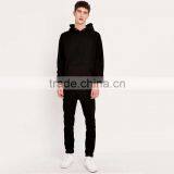 Custom Wholesale Solid Color Black Hoodie Blank High Quality Hoodies thumbnail-3
