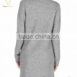 Open Front Winter Women Cashmere Cardigan Coat With Pockets thumbnail-2