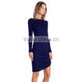 2015 Fashion Trends Winter Long Sleeve Round Neck Bodycon Dress Pencil Dress for Womens thumbnail-3