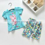 Kids Wear Baby Girls' Short Sleeve T-shirts Kids Top Fit Summer Short Sleeve Tshirts Set thumbnail-2