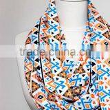 Inca Maya Aztec Indian Tribal Pattern Infinity Scarf, Ikat Circle Scarf, Scarves, Spring - Fall - Winter - Summer Fashion thumbnail-4