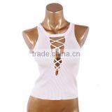 Cotton Lace Up & Reversible Tank Top thumbnail-3
