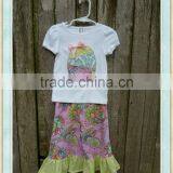 Easter Egg Applique Shirt and Ruffle Pant Sets Wholesale Children's Boutique Clothing Wholesale Clothing thumbnail-1