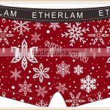 Merry Christmas 88% Polyester 12%Elastic Waist Men Underwear Men Boxer Brief thumbnail-3