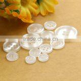 9mm-20mm 4-Holes White Translucent Resinic Resin Button For Shirts thumbnail-4
