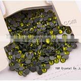 2058HF SS16 Olivine 1440pcs High Quality Glue Base Olivine Flatback Rhinestones Hotfix Motif Crystal Rhinestone thumbnail-3