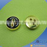 South America Hot Sale Girl Clothing Plating Concave Two Hole Plastic ABS Sewing Buttons thumbnail-4
