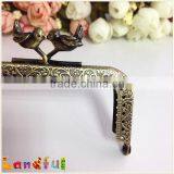Vintage Bird Closure DIY Clutch With Sewing Holes Bag Frame Coin Purse Frame thumbnail-3