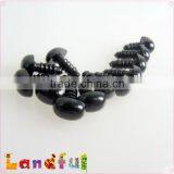 10mm Handmade Toy Craft Doll Black Safety Plastic Oval Nose thumbnail-3