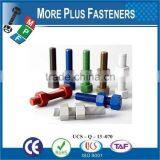 Made In Taiwan Stainless Steel Xylan Coated Colored Stud Bolts With Hexagon Nuts thumbnail-5
