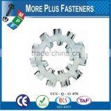 Made in Taiwan Stainless Steel Carbon Steel External Internal Tooth Star Lock Washer Passivated Zinc Plated thumbnail-3