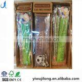 Novel Promotional Cute Creative Customs Football Shape Wooden Ruler thumbnail-1