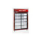 Glass Front Beverage Refrigerator With Sliding Door for Restaurant