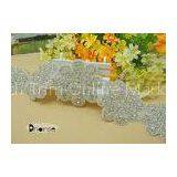 Handmade Flower Design Iron On Decorative Crystal Bridal Trim For Wedding Dress thumbnail-1