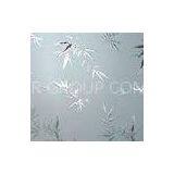 Smooth Bronze 10mm 11mm Acid Etched Glass / Acid Washed Glass For Home