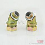 Color Zinc Plated Steel Angle Hose Connector