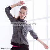 Sportswear high neck hoodie women jacket