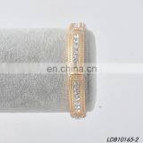 Gold Silver Crystal Stretch Bracelet thumbnail-3