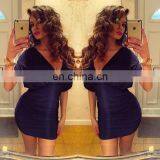 women bodycon mini dress wrap dress with v-neck design new arrival