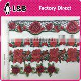Factory Manufacture Multicolor National Style Embroidery Designs 3D Flower Lace thumbnail-5