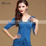 S-3100 Practice Modal Half Long Sleeve Belly Dance Top Wear thumbnail-5