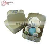 New Products 2017 Vintage Style Metal Lock Suitcase for Travel