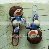 2017 Newest Products Custom Made Rubber Book Marks,soft Pvc Bookmark for Child