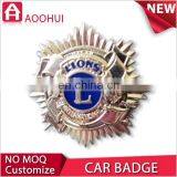 Hot sell new design gold plating car grille emblem badges