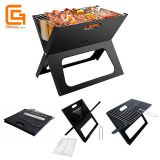 Outdoor Used Folding BBQ Charcoal Grill Notebook Portable Grills