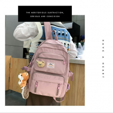 High Capacity Backpack New Korean Nylon Cloth Backpack Fashion Trend Junior High School Students Schoolbag Backpack thumbnail-3