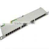 0.5 U 24 Port FTTH Unshielded Cat6 FTP Patch Panel thumbnail-1
