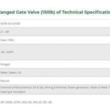 Mstnland API600 CAST STEEL FLANGED GATE VALVE (150LB) thumbnail-2