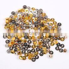 Guaranteed Quality Fancy Shank Down Hole Flat ABS Gold Button thumbnail-2