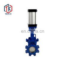 Tyco Valve Ductile Iron Carbon Steel Stainless Steel Lug Type Pneumatic Knife Gate Valves thumbnail-2