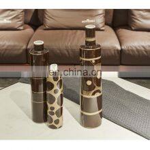 Nordic Style Luxury Modern Creative Leopard Grain Design Decorative Ceramic Vase for Home Decor thumbnail-4