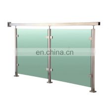 Outdoor Balcony Glass Railing Decking Stainless Steel Glass Handrail Designs