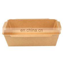 Customized Disposable Kraft Food Packaging Take Away Paper Box