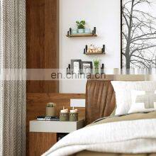 Rustic Wood Wall Storage Shelves for Bedroom Living Room Bathroom Floating Shelves Wall Mounted thumbnail-3