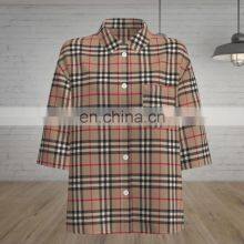 SPRING/SUMMER TOP SALES 100%COTTON OXFORD CHECK thumbnail-4