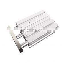 Amazon Top Seller Silver Aluminum New Riveting Technology Three-rod Pneumatic Air Cylinder