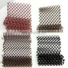Custom Color Stainless Steel Wire Mesh Chain Link Curtains for Decor