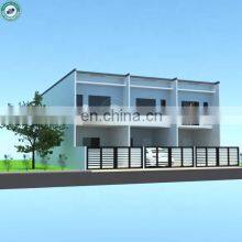 Designer Steel Structure Prefabricated Townhouse With Garage & Interior Stair 2 Storey Townhouse With Gate in Malaysia thumbnail-2
